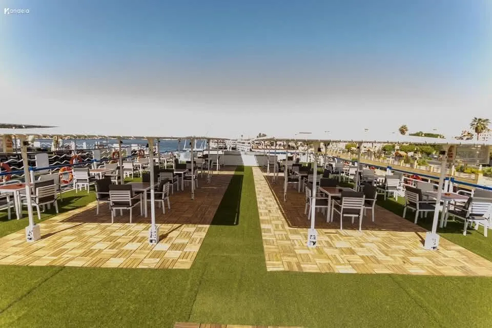 Sun deck of the Al Nabilatan Nile Cruise Nile cruise